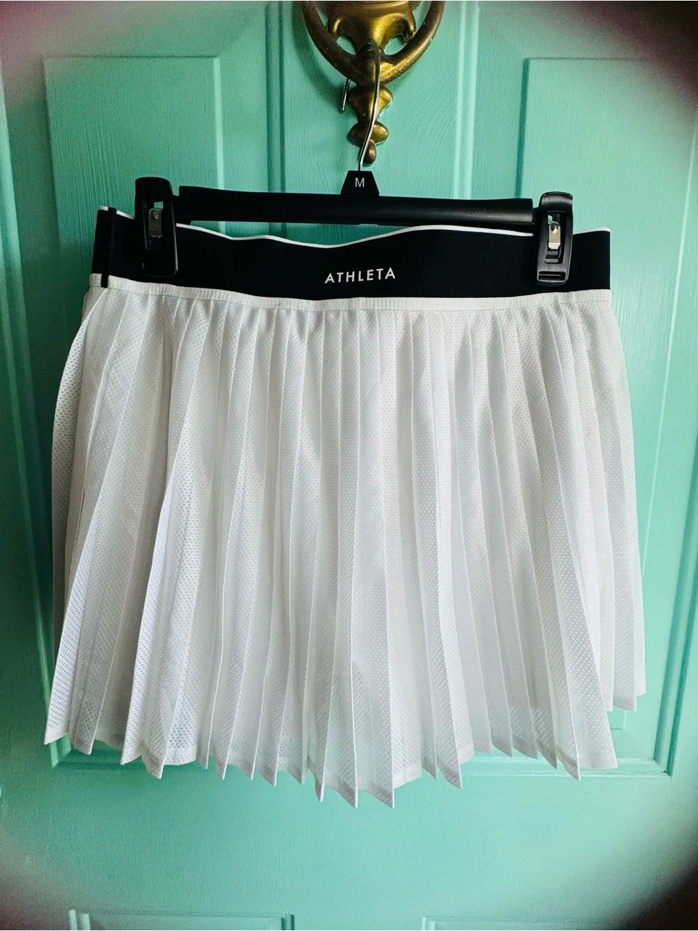 Athleta Women's White Pleated Active Skirt - New without tag